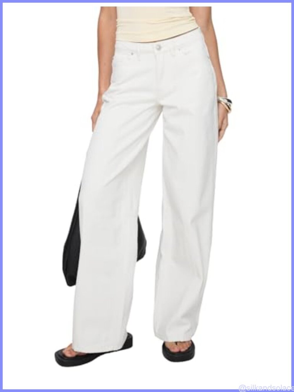 Low Rise Straight Leg Non-Stretch Cotton Jeans